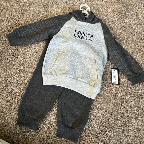 Kenneth Cole NEW Toddler Boys  Hoodie and Pants Set - Gray 3T - Picture 1 of 7